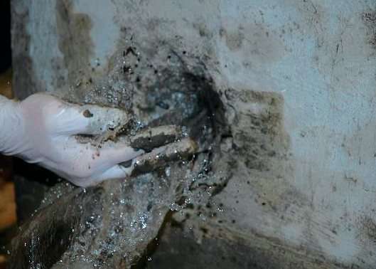 Нанесение материала Изостоп. Шаг 1